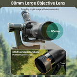 Open Box Sirui 80mm ED Spotting Scope with Tripod