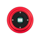 IMX662 sensor visible through the front of the ZWO ASI662MC with the nosepiece removed