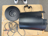 Vintage black-tube C8 SCT with clock drive on wedge and tripod, w/Telrad