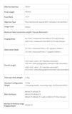 ZWO FF70 APO specifications table