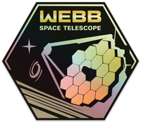 James Webb Space Telescope Hologram Sticker