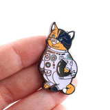 Mission Space Cat Enamel Pin