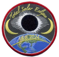 2024 Total Solar Eclipse Commemorative Patch - 4 inch