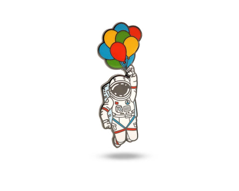 Astronaut Balloons Enamel Pin