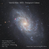 Triangulum Galaxy (M33) from Atlas Twin after 15 minutes of 30-second exposures